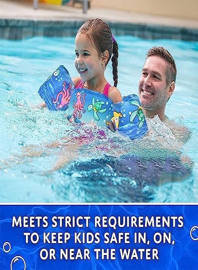 Jukusa Children’s Swim Arm Bands with Cute Cartoon Design - Waterproof Swim Wings & Floaties for Toddlers (Ages 2-6) - Lightweight, Safe & Comfortable Pool Floats (1Pcs.) - Image 2